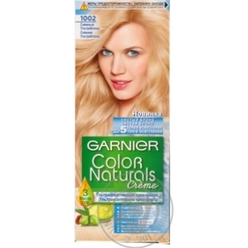 Крем-краска для волос Garnier Color Naturals ультраосветляющая №1002 Снежный ультраблонд купить, цены на МегаМаркет - фото 1