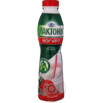 Lactonia strawberry yogurt with lactulose 1.5% 500g - buy, prices for MegaMarket - photo 1