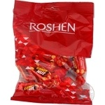 Конфеты Roshen Candy Nut глазурованная мягкая карамель с арахисом 160г