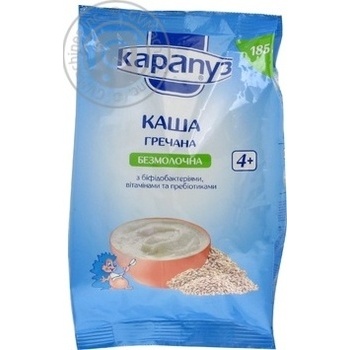 Каша гречана Карапуз безмолочна 185г купити, ціни на МегаМаркет - фото 1