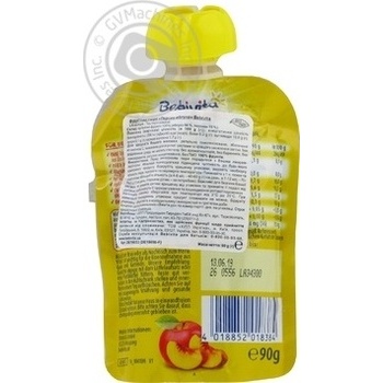 Bebivita for children apple-peach puree 90g - buy, prices for MegaMarket - photo 2