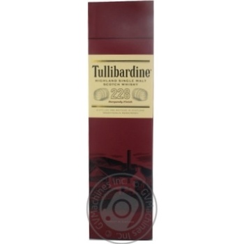 Віскі Tullibardine Burgundy Finish Box 0.7л х3 купити, ціни на МегаМаркет - фото 1