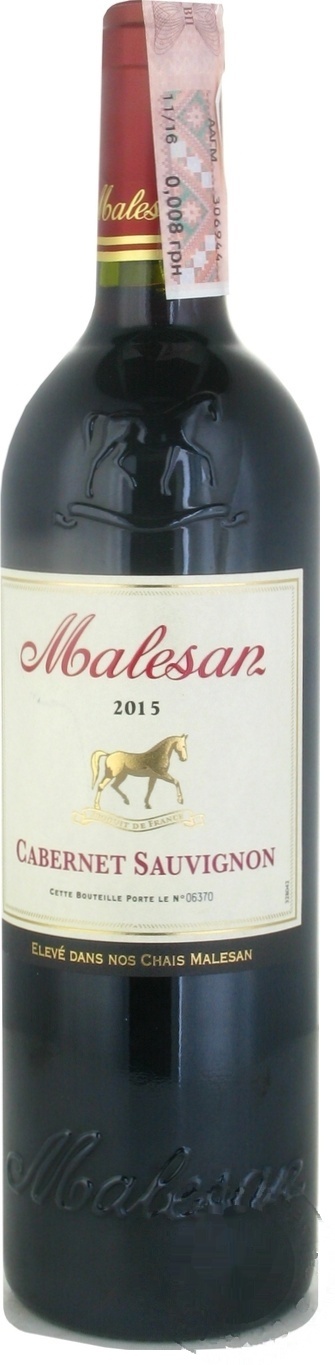 

Вино Malesan Cabernet Sauvignon красное сухое 12,5% 0,75л