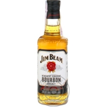 Віскі Jim Beam White 4 роки 40% 0,2л купити, ціни на МегаМаркет - фото 1