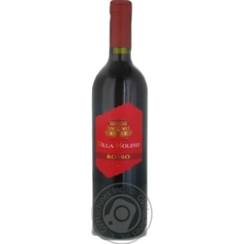 Villa Molino Rosso red dry wine 11% 0,75l - buy, prices for MegaMarket - photo 1