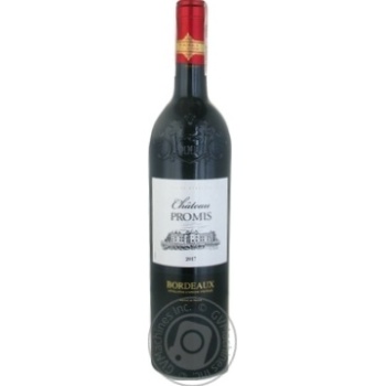 Вино Chateau Promis Bordeaux червоне сухе 0.75л х6 купити, ціни на МегаМаркет - фото 1