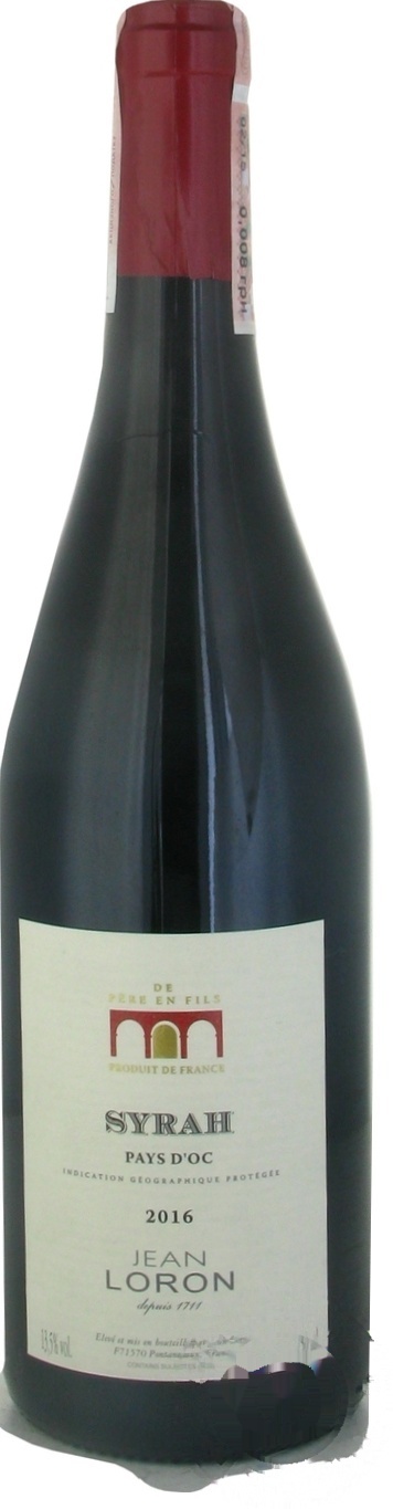 

Вино Jean Loron Syrah красное сухое 12% 0.75л