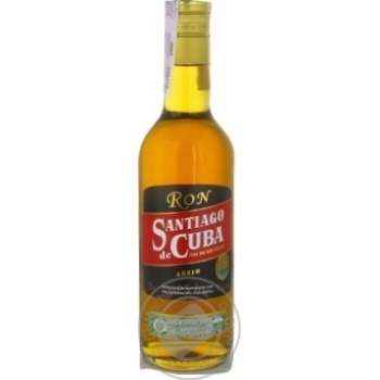 Rum Santiago de cuba 38% 500ml Cuba - buy, prices for MegaMarket - photo 1