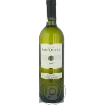 Вино Sant'Orsola Pinot Grigio біле сухе 0.75л х6 купить, цены на МегаМаркет - фото 2