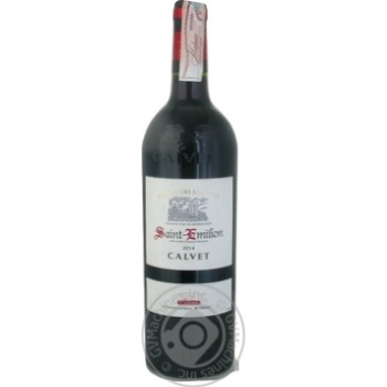 Вино Calvet Saint-Emilion червоне сухе 0.75л х6 купить, цены на МегаМаркет - фото 1