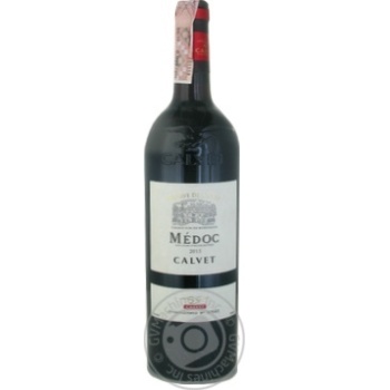 Вино Calvet Reserve de L'Estey Medoc червоне сухе 0.75л х6 купити, ціни на МегаМаркет - фото 1