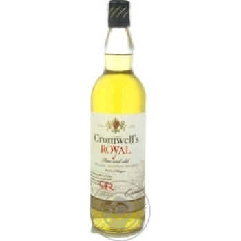 Cromwell`s Royal 3 yrs whisky 40% 0.7l - buy, prices for MegaMarket - photo 1