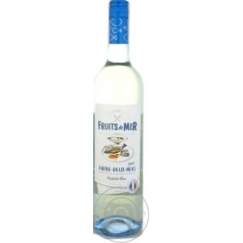 Вино Gourmet Pere&Fils Fruits de Mer Entre біле сухе 0.75л х6 купить, цены на МегаМаркет - фото 1