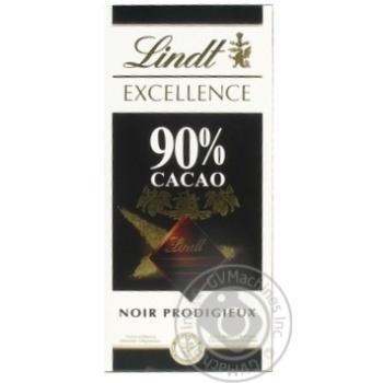 Lindt Excellence black chocolate 90% 100g - buy, prices for COSMOS - photo 1