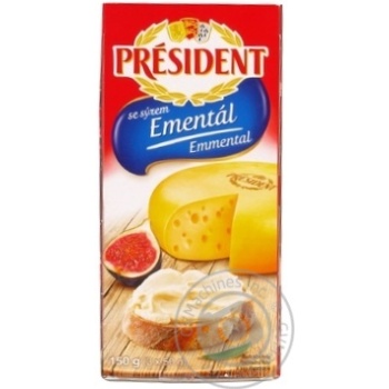 Сыр плавленый President Emental 55% 150г купить, цены на МегаМаркет - фото 1