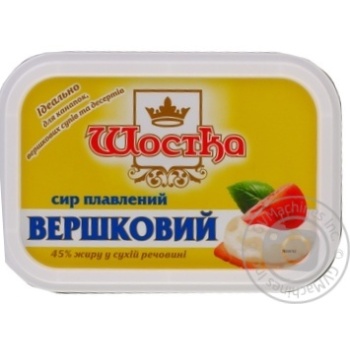 Сыр Шостка Сливочный плавленый 45% 180г купить, цены на МегаМаркет - фото 1