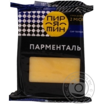Сыр Пирятин Парменталь твердый срок созревания 2 месяца 40% 160г купить, цены на МегаМаркет - фото 1