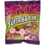 Конфеты Trolli Супер мозг фруктовые жевательные 100г