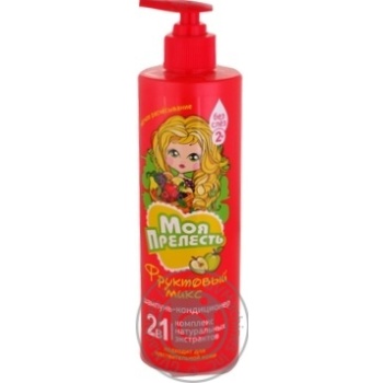 Shampoo-conditioner Moya prelest Fruit mix for hair from 2 years 500ml - buy, prices for MegaMarket - photo 1