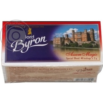 Чай Лорд Байрон Assam Magic 40пак*2г х6 купить, цены на МегаМаркет - фото 1