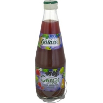 Smoothie Galicia strawberry with pulp 300ml glass bottle - buy, prices for MegaMarket - photo 1