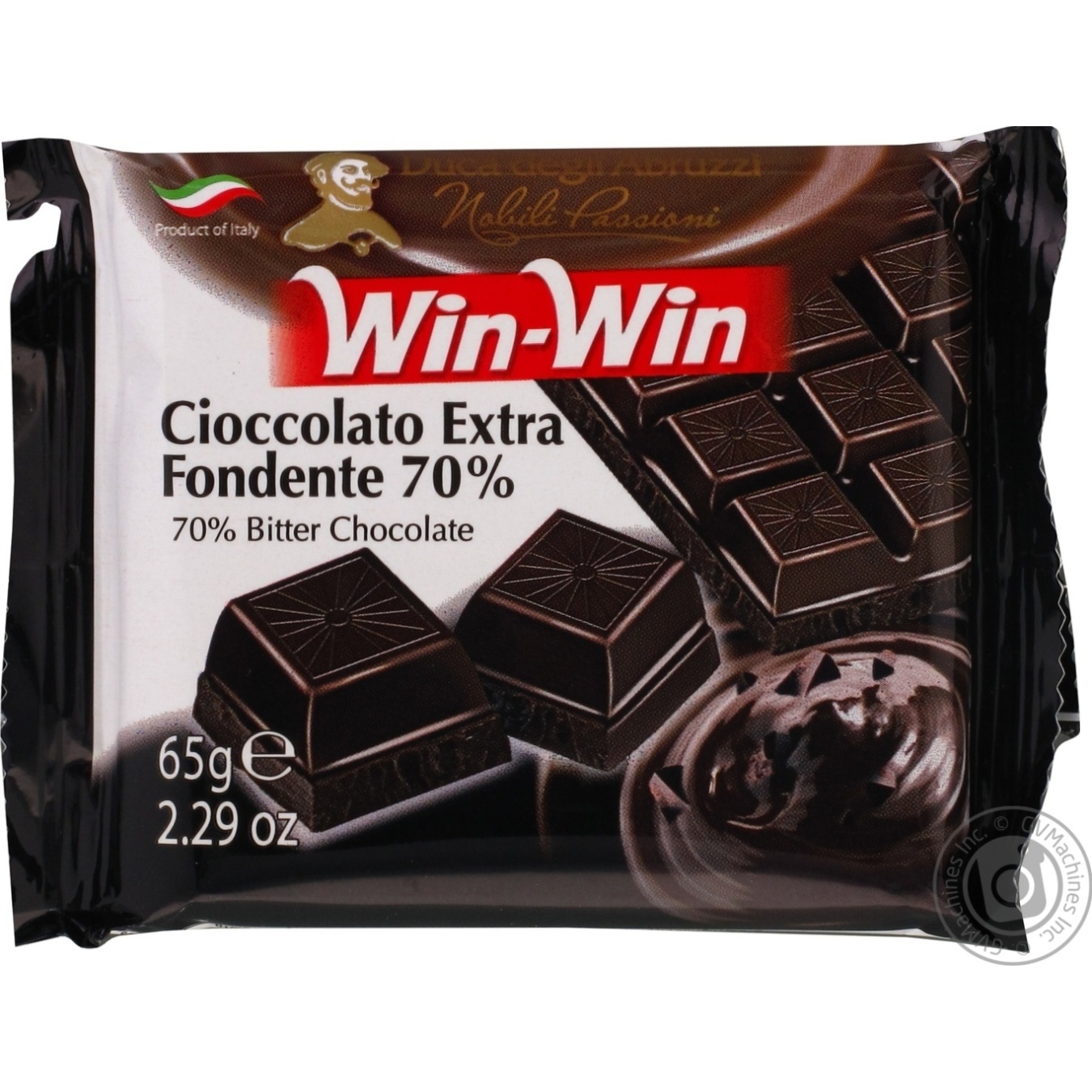 

Шоколад Duca degli Abruzzi Win-Win темный горький 70% 65г