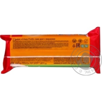 Вафлі Домашне свято Crispy Frutti Диня з вершками 70г купити, ціни на МегаМаркет - фото 2