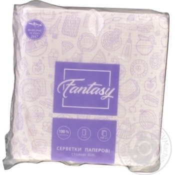 Серветки столові Fantasy паперові 100шт х98 купить, цены на МегаМаркет - фото 2