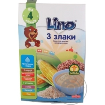 Mix milk Lino rice for children from 4 months 210g - buy, prices for MegaMarket - photo 1