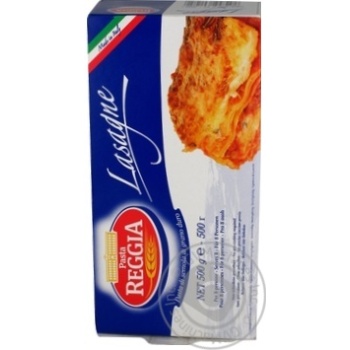 Макарони Pasta Reggina Lasagne 500г х12 купить, цены на МегаМаркет - фото 1