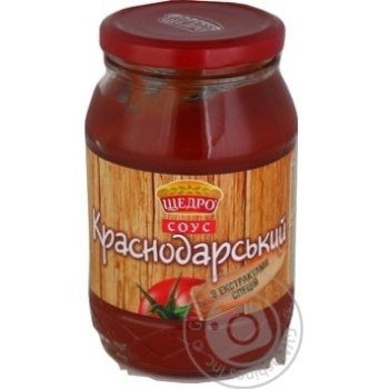Соус Щедро Карснодарський 460г х6 купить, цены на МегаМаркет - фото 1