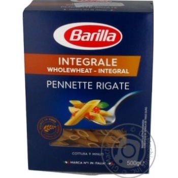 Макаронні вироби Barilla Pennette Rigate 500г купити, ціни на МегаМаркет - фото 1