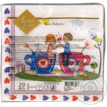 Luxy First Love Napkins 3 layers 20pcs - buy, prices for ULTRAMARKET - photo 4