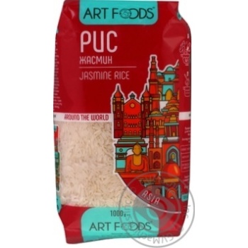 Рис Art Foods Жасмин длиннозернистый шлифованный 1кг купить, цены на МегаМаркет - фото 1