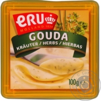 Cheese with herbs processed 45% 100g - buy, prices for MegaMarket - photo 1