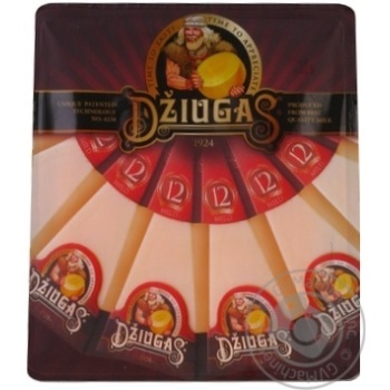 Сир Dziugas Mild твердий порційний безлактозний 12 місяців дозрівання 40% 250г купити, ціни на МегаМаркет - фото 1