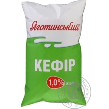 Кефір Яготинський 1% 900г купити, ціни на МегаМаркет - фото 1