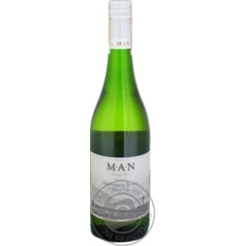 Вино MAN Sauvignon Blanc Warrelwind біле сухе 0.75л х12 купити, ціни на МегаМаркет - фото 1