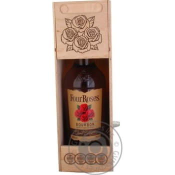 Віскі Four RosesBourbon 0,7л в деревяній коробці x2 купить, цены на МегаМаркет - фото 1