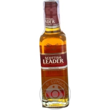 Whiskey Scottish leader 40% 200ml glass bottle Scotland - buy, prices for MegaMarket - photo 1