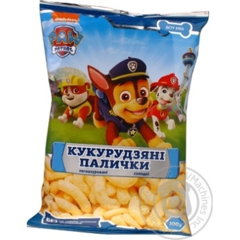 Палочки кукурузные Paw Patrol сладкие неглазирован 100г купить, цены на МегаМаркет - фото 1