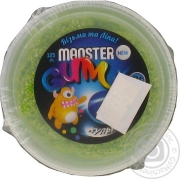 Іграшка Monster Gum Кулькова маса 125мл х12 купити, ціни на МегаМаркет - фото 1