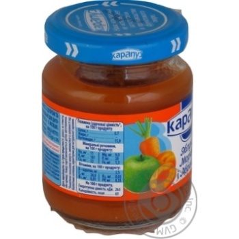 Puree Karapuz carrot for children from 4 months 125g glass jar - buy, prices for MegaMarket - photo 3