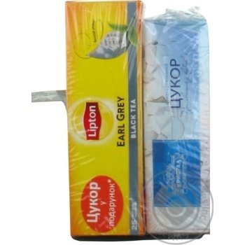 Чай Lipton Earl Grey з ароматом бергамота 25пак + цукор купити, ціни на МегаМаркет - фото 3