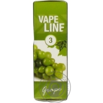 Рідина Vape Line Grape для електро випаровувача 3мг 10мл - купити, ціни на - фото 1