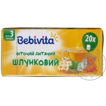 Фиточай Бебивита детский желудочный с 3 месяцев в пакетиках 20х1.5г купить, цены на МегаМаркет - фото 1