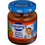 Пюре Карапуз Яблуко-Морква і Абрикос 4+ 125г х6