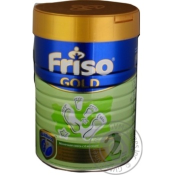 Суміш молочна Frisolac Gold №2 800г купить, цены на МегаМаркет - фото 1