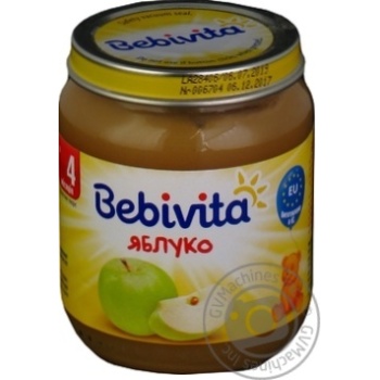 Пюре фруктове Bebivita Яблуко для дітей з 4 місяців 125г - купити, ціни на NOVUS - фото 4