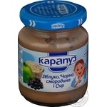 Пюре Карапуз 125 г яблуко, чорна смородина та сир